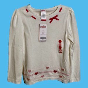 New, Gymboree, Long sleeve, girls shirt, size 5